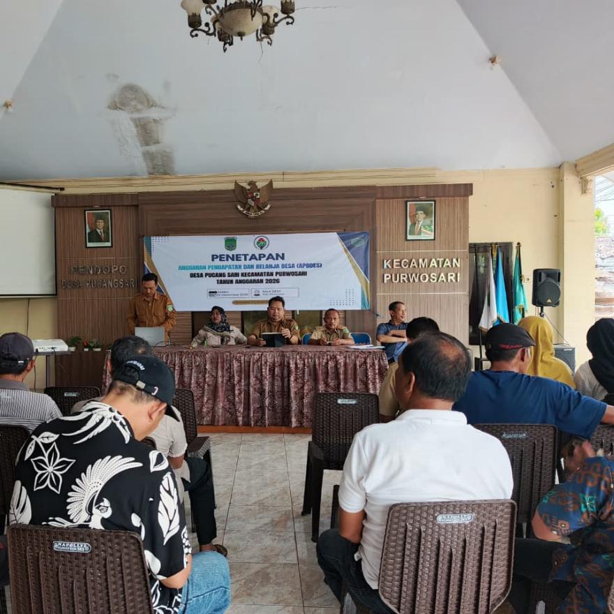 Pemerintah Desa Pucangsari Tetapkan APBDes Tahun Anggaran 2026 Melalui Musyawarah Desa